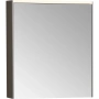 зеркальный шкаф vitra mirrors 66910 62x69,5 r, антрацит глянец
