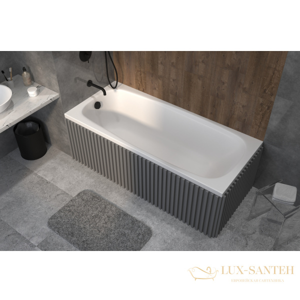 ванна whitecross layla 170x75 акрил, 0102.170075.100, белый