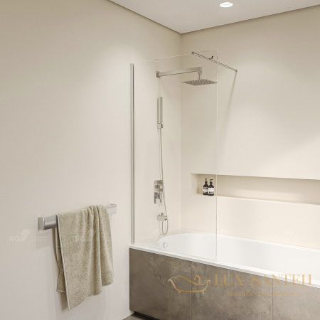 шторка rgw screens 351105007-11 на ванну sc-050 70x150, профиль хром, стекло прозрачное