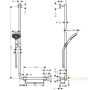 душевой гарнитур hansgrohe raindance select s 26324000 хром