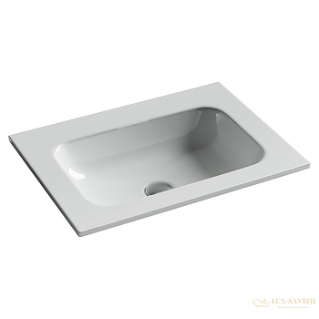 раковина встраиваемая сверху ceramica nova grace cn7011wx, без отверстий под смеситель, 610*457*137мм, белый