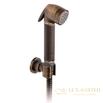 nicolazzi doccia, 5523db, гигиенический душ, шланг 100см. гибкий. с поддержкой, цвет тёмная бронза