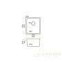 кухонная мойка omoikiri tadzava 39-lg 4993262, светлое золото