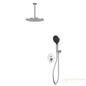 душевая система для душа скрытого монтажа whitecross y, yset12topnib, никель брашированный