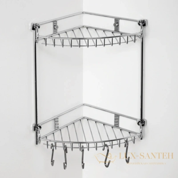 полка угловая wasserkraft k-1222, хром