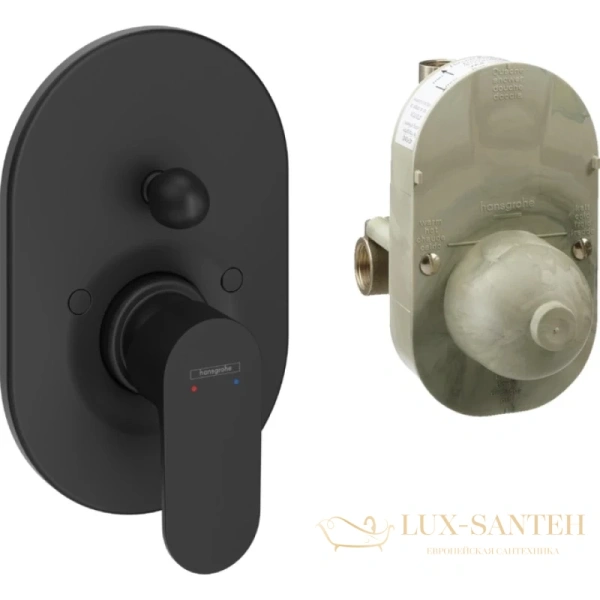 смеситель hansgrohe rebris s для душа, черный матовый, 72448670