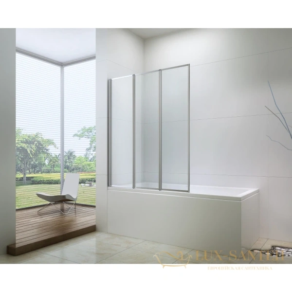 шторка для ванны berges city 062011 100 см