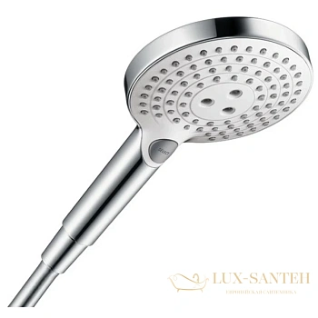 душевая лейка hansgrohe raindance select s 26531400 ecosmart, белый - хром