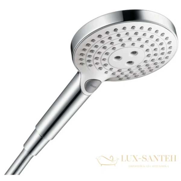 душевая лейка hansgrohe raindance select s 26531400 ecosmart, белый - хром