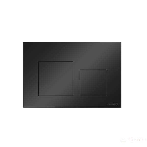 панель смыва ceramica nova balance square cn12-002mb для инсталляции, черный матовый