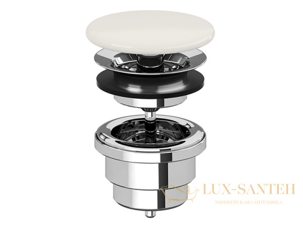 донный клапан универсальный cielo siwa pil01 tl , для раковины, с керамической пробкой, talco