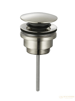 донный клапан для раковины универсальный aquame aqm7003bn, никель брашированный