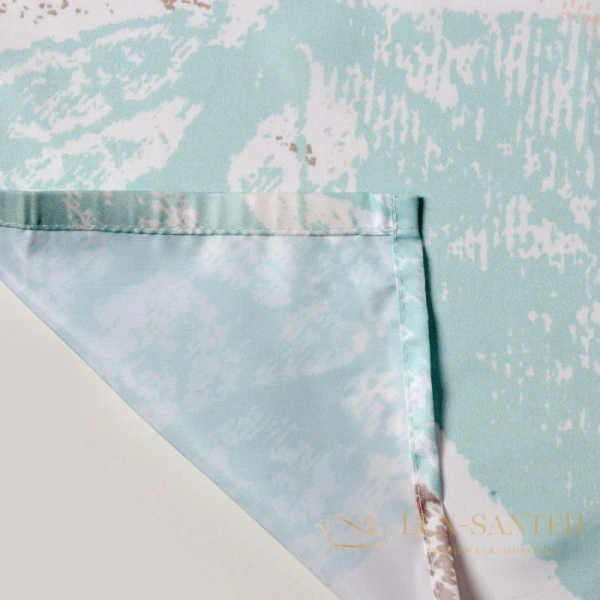 штора wasserkraft ammer sc-70101 для ванной комнаты, белый, бирюзовый, бежевый, коричневый