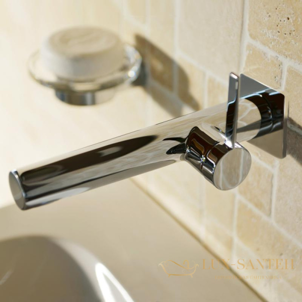 однорычажный смеситель для умывальника 219 мм keuco ixmo, 59516011102, хром