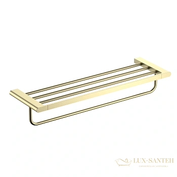 полка для полотенец timo luiro 18458/17, золото матовое