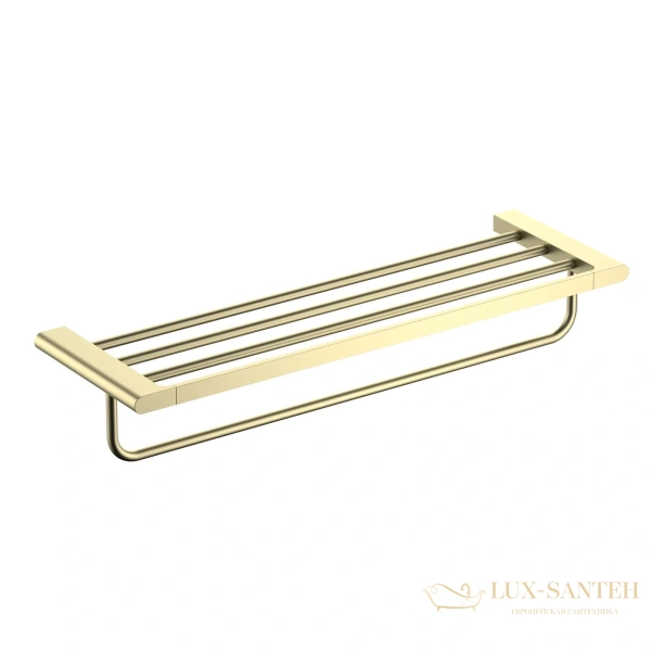 полка для полотенец timo luiro 18458/17, золото матовое