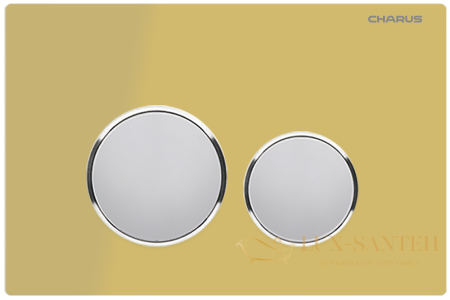 панель смыва charus tm, bagliore, fp.330.yellow.10, рамка желтое стекло, кнопки хром