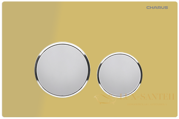 панель смыва charus tm, bagliore, fp.330.yellow.10, рамка желтое стекло, кнопки хром