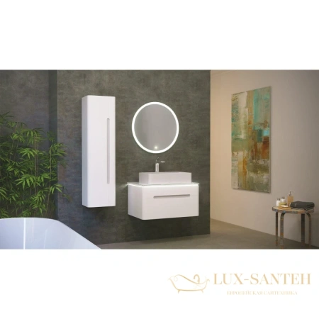 тумба jorno shine shi.01.75/p/w 75 см, белый 