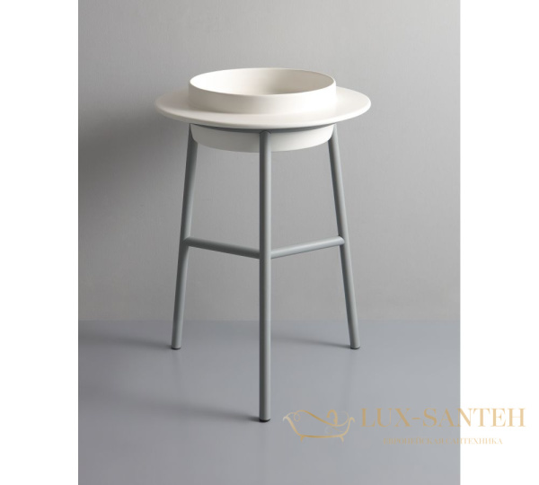 консоль white ceramic wide-c, wide-c х w500701, для ванной комнаты с раковиной, цвет белый матовый