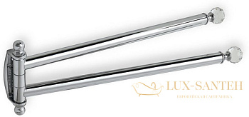 полотенцедержатель двойной stil haus smart light sl16(08) поворотный, хром