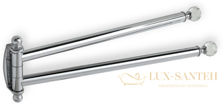 полотенцедержатель двойной stil haus smart light sl16(08) поворотный, хром