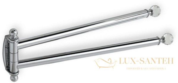 полотенцедержатель двойной stil haus smart light sl16(08) поворотный, хром