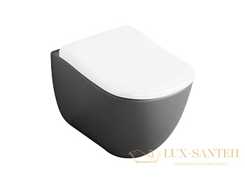 унитаз приставной cielo fluid flva cm, с комплектом креплений, cemento