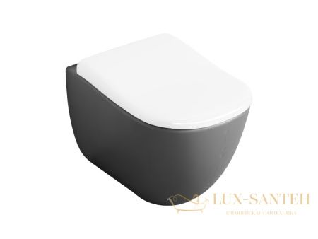 унитаз приставной cielo fluid flva cm, с комплектом креплений, cemento