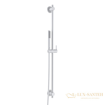 душевой гарнитур kludi nova fonte deco 2084053-15, белый матовый