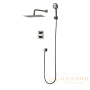 душевая система встраиваемая термостатическая для душа lemark bronx lm3749gm, графит