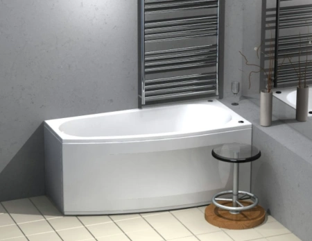 акриловая ванна aquatek пандора 160x75 pan160-0000053 правая, без гидромассажа, с фронтальным и левым боковым экраном