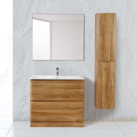 тумба под раковину belbagno albano albano-800-2c-pia-rr 80 см, rovere rustico