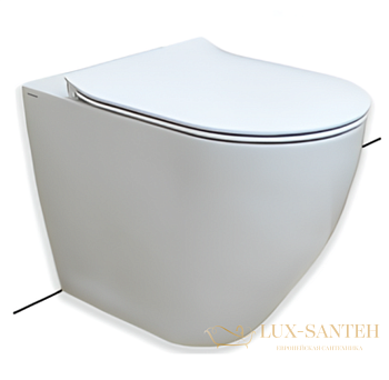 унитаз приставной безободковый hatria centrica y9dc01, белый глянцевый