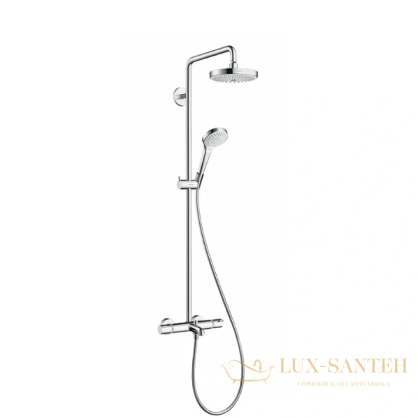 душевая стойка hansgrohe croma select s 180 2 jet 27351400 белый/хром