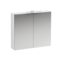 зеркальный шкаф laufen base 4.0280.2.110.261.1 800х700 мм, белый глянцевый 