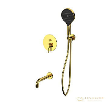 термостатическая система для ванны скрытого монтажа whitecross y, yset06topgl, золото глянцевое