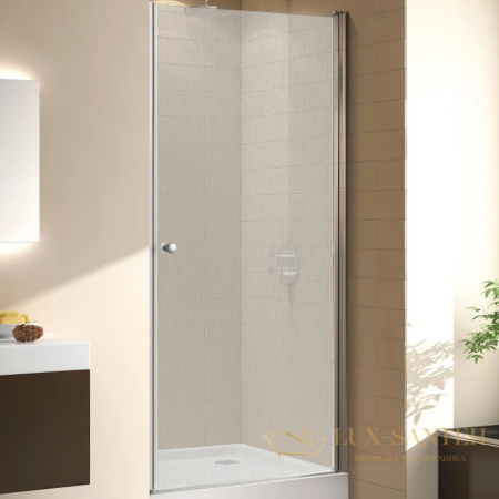 душевая дверь cezares eco eco-o-b-1-70-p-cr 70 см профиль хром, стекло рифленое