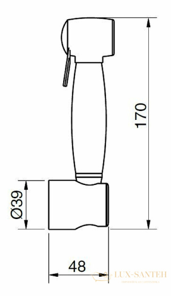 гигиенический душ cezares czr czr-u-id-1-03/24, золото