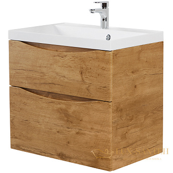 тумба под раковину belbagno marino marino-600-2c-so-rn-p 60 см подвесная, rovere nature
