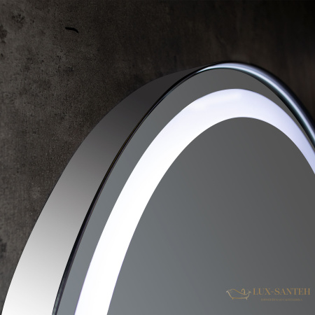 зеркало xpertials olekr 84354135-36945 60 см с led подсветкой, профиль глянцевый хром