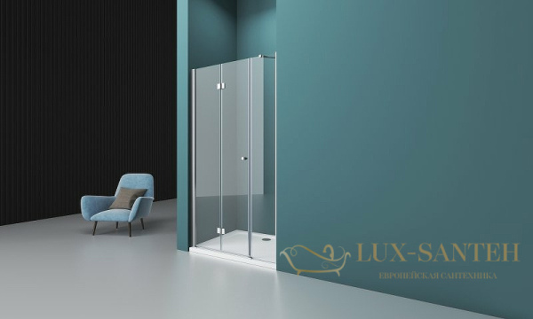 душевая дверь belbagno albano albano-bs-13-40+100-c-cr 140 см профиль хром, стекло прозрачное