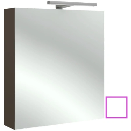зеркальный шкаф jacob delafon odeon up eb795dru-n18 правосторонний 60х65 см, белый блестящий