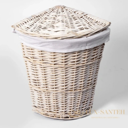 плетеная корзина wasserkraft vils wb-560-l для белья, белый