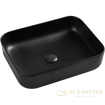 раковина d&k berlin dt1431425 50x39 см, черный матовый