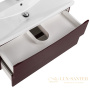 тумба под раковину belbagno marino-cer marino-cer-800-2c-so-brdl-p 80 см подвесная, bordo lucido