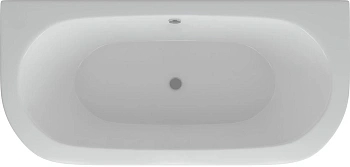 акриловая ванна aquatek морфей 190x90 mor190-0000059 без гидромассажа, с фронтальным экраном (вклееный каркас)