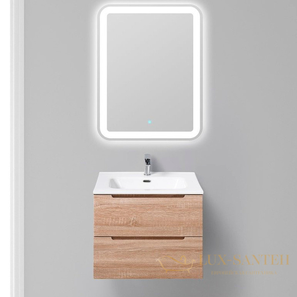 тумба под раковину belbagno etna etna-600-2c-so-wo-p 60 см подвесная, rovere bianco