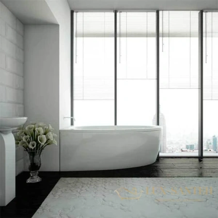 акриловая ванна aquatek дива 150x90 div150-0000001 левая, без гидромассажа