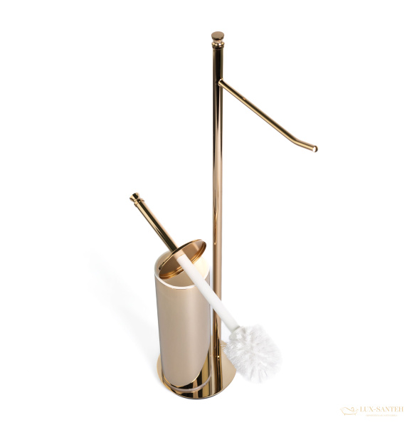 стойка h63 см: бумагодержатель/ерш металлический stil haus hashi, 969(16), золото